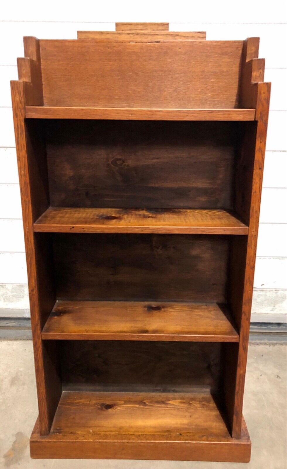 000758....Handsome Small Art Deco Bookcase / Bookshelf ( sold )