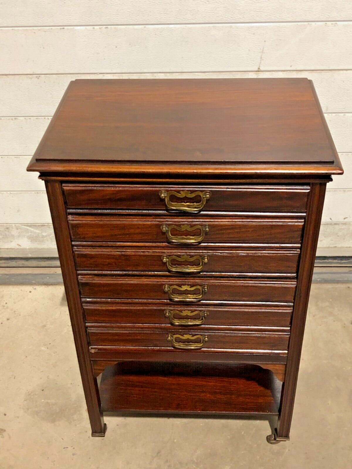 000775....Handsome Antique Rosewood Music Cabinet / Sheet Music Chest( sold )