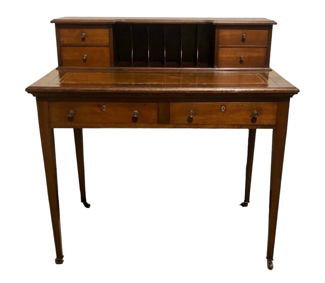 000762....Handsome Edwardian Mahogany Writing Desk ( sold )