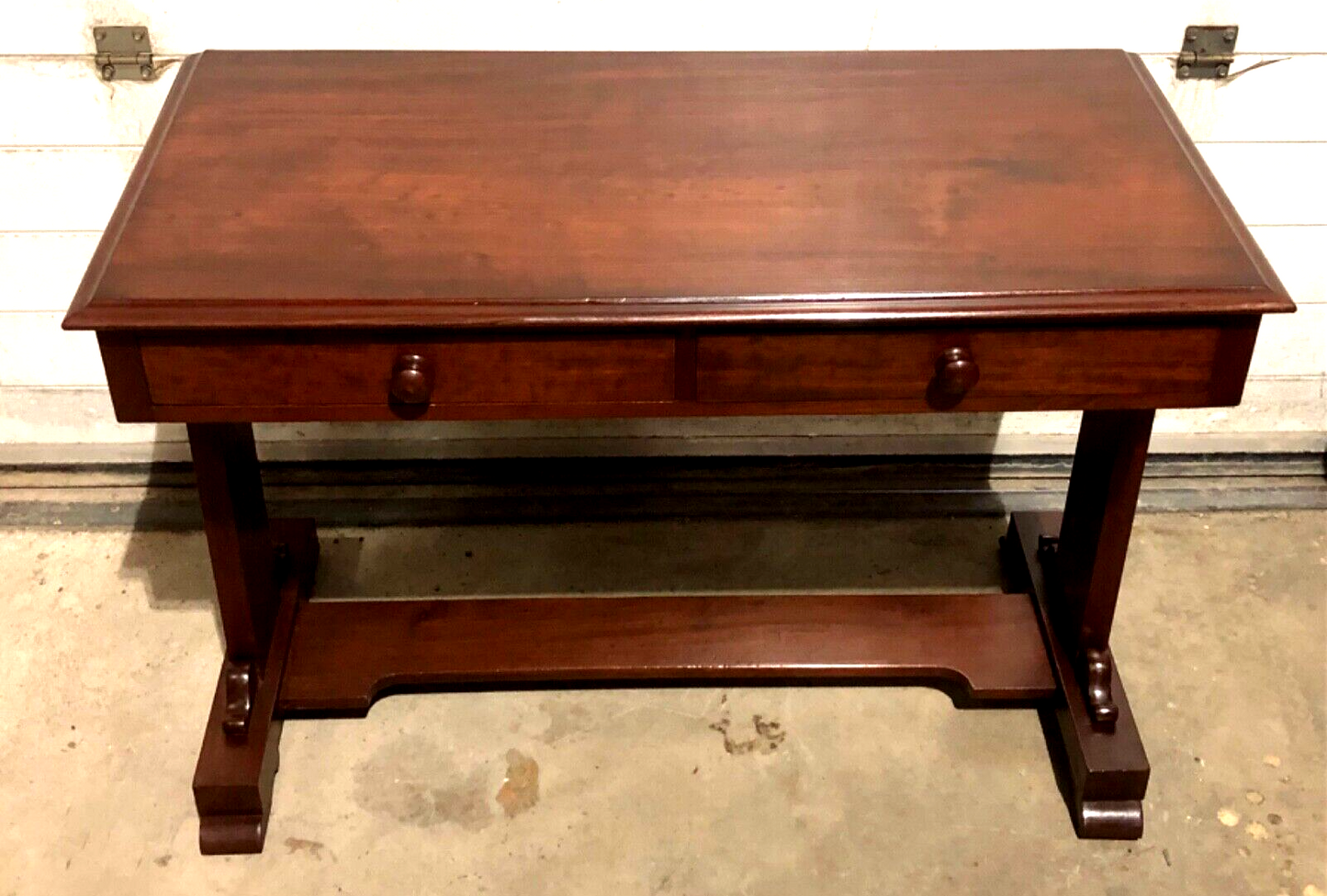 000770....Handsome Antique Mahogany Writing / Side Table