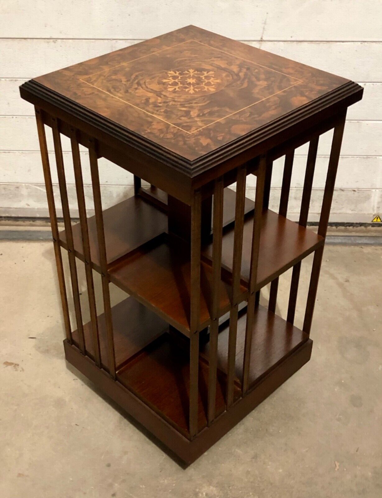 000831....Handsome Vintage Revolving Bookcase ( sold )