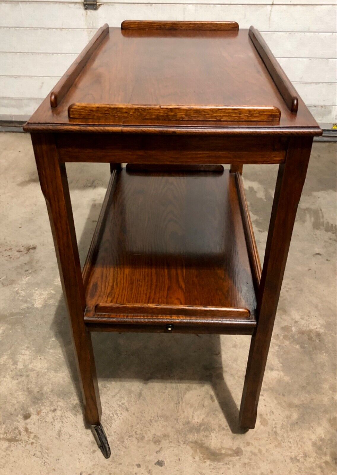 000795.... Handsome Vintage Arts And Crafts Oak Trolley / Buffet ( sold )