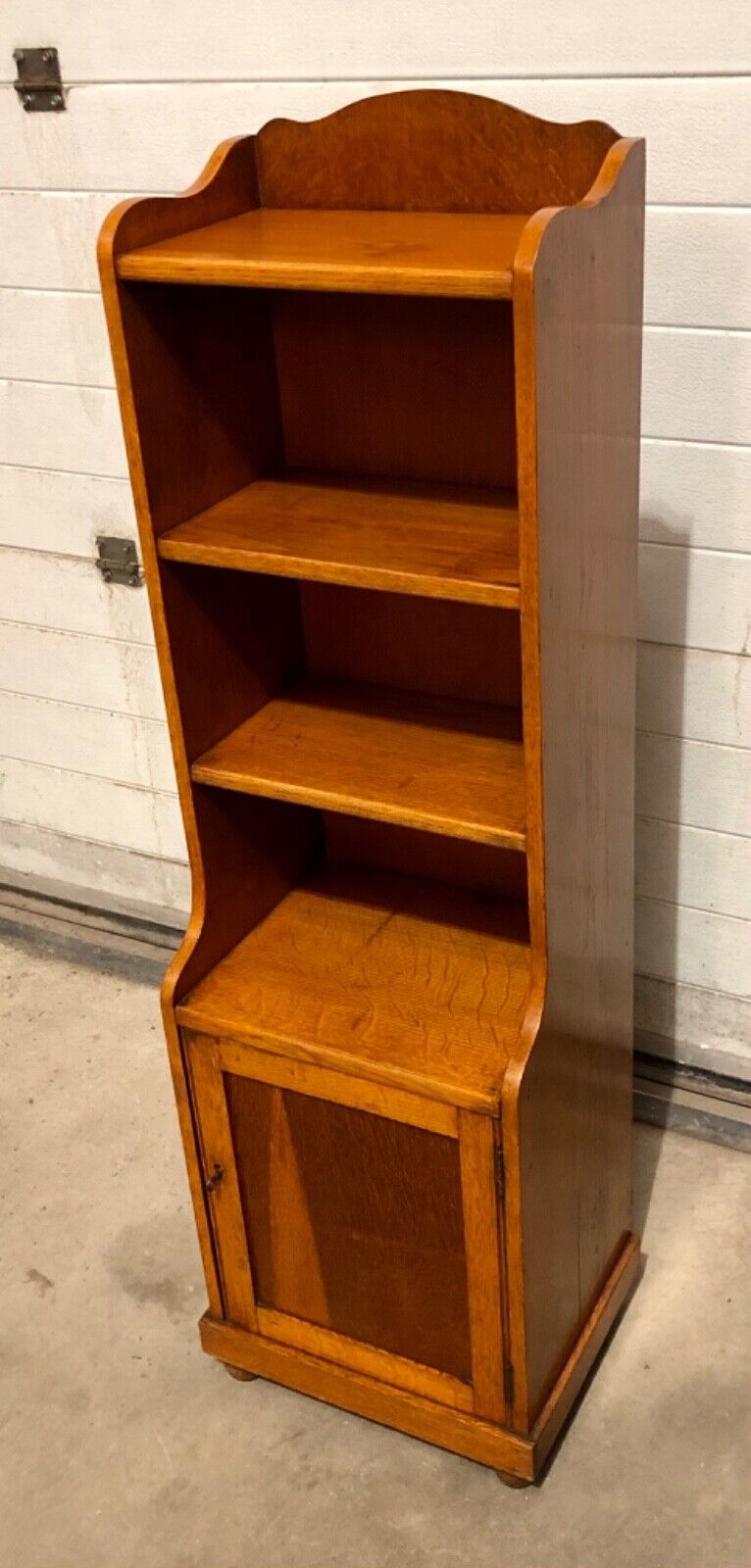 000748....Handsome Vintage Bookcase With Cupboard And Shelves( sold )