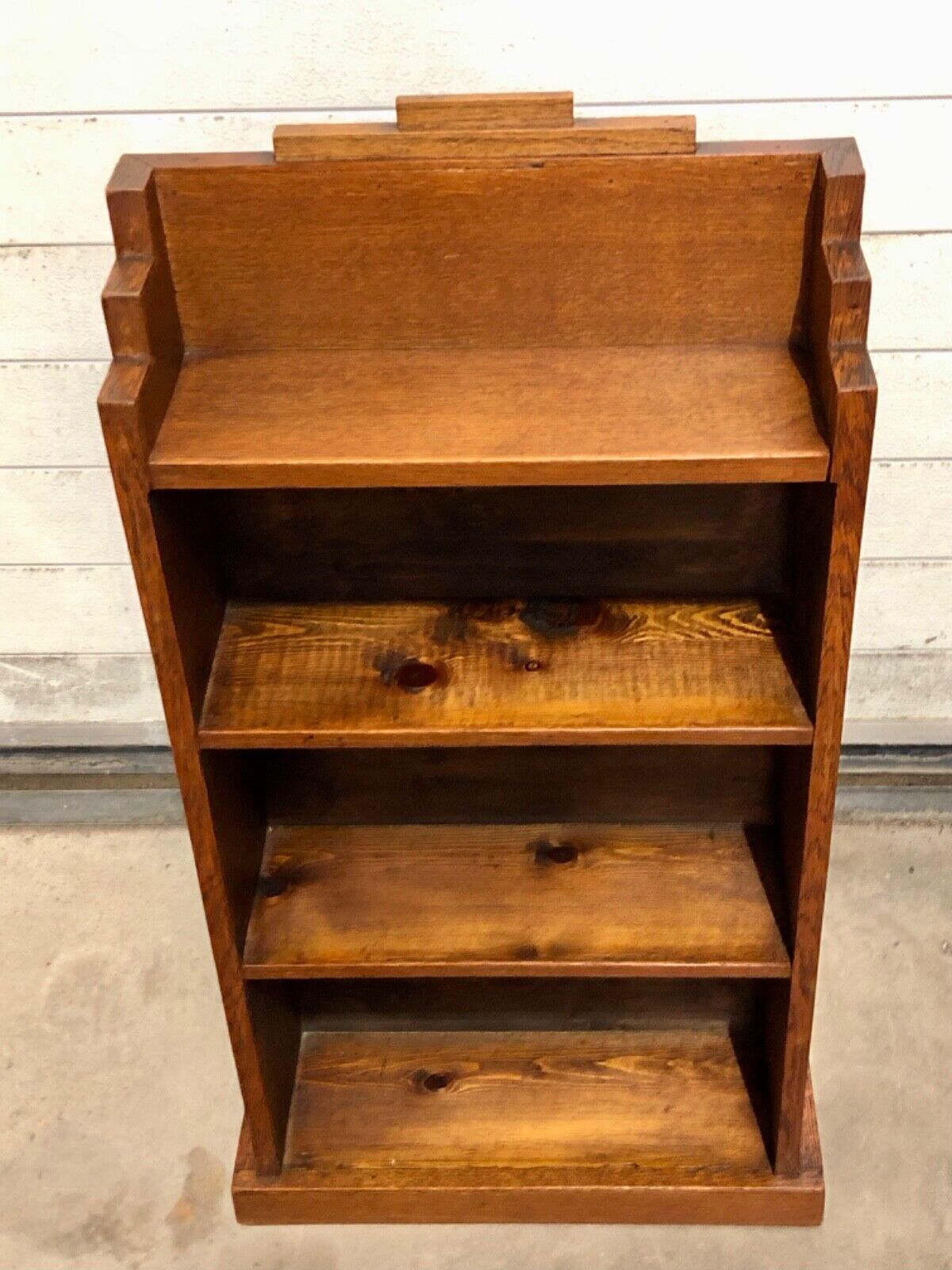 000758....Handsome Small Art Deco Bookcase / Bookshelf ( sold )