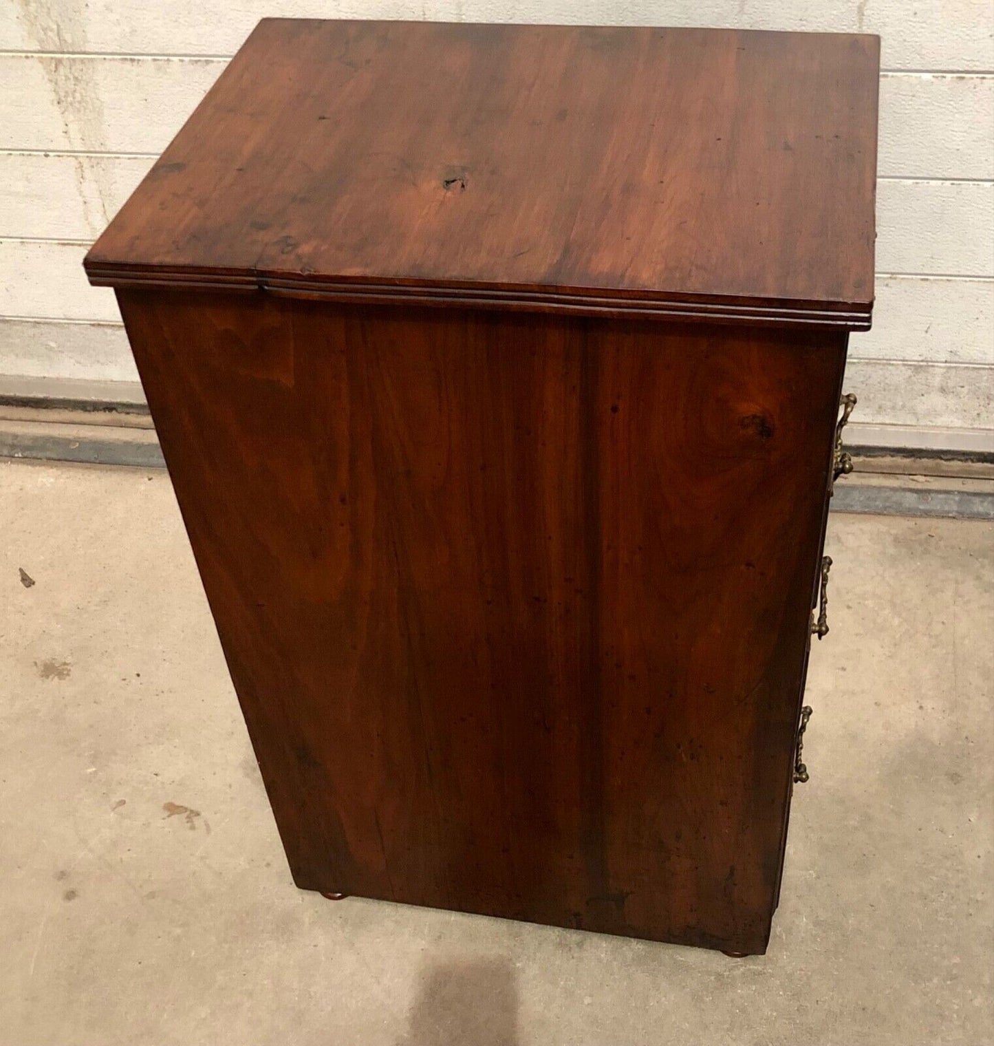 000821.....Handsome Antique Walnut Bedside Chest / Small Chest Of Drawers ( sold )