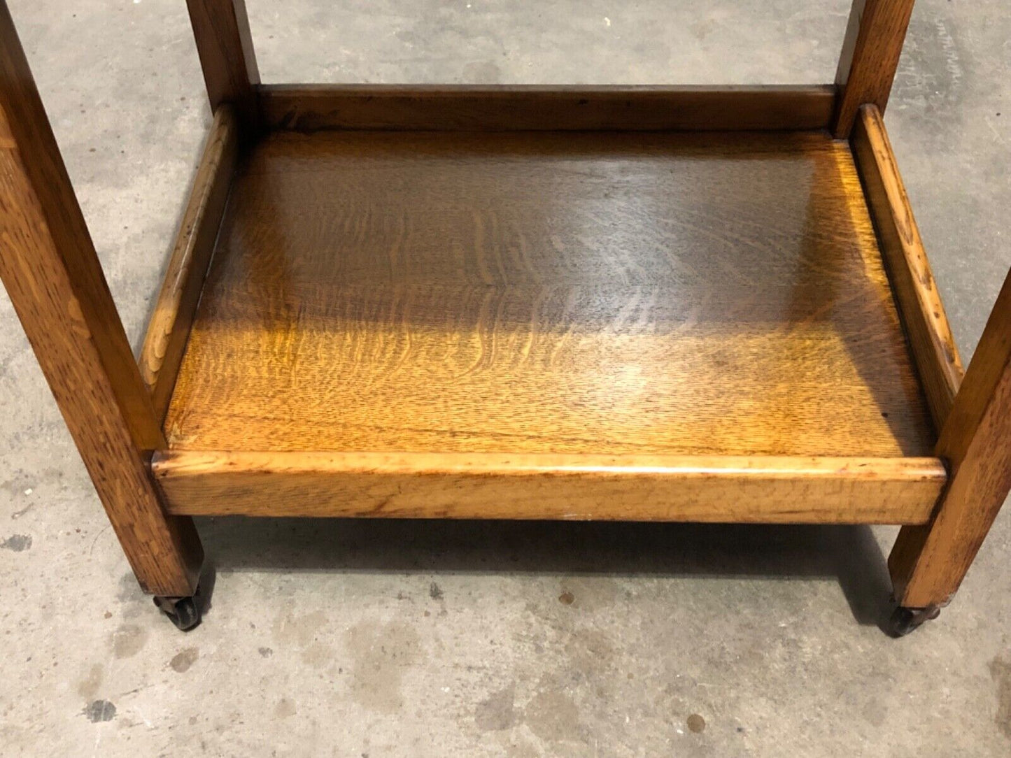 000784....Handsome Small Vintage Trolley / Side Table / Bedside Table ( sold )