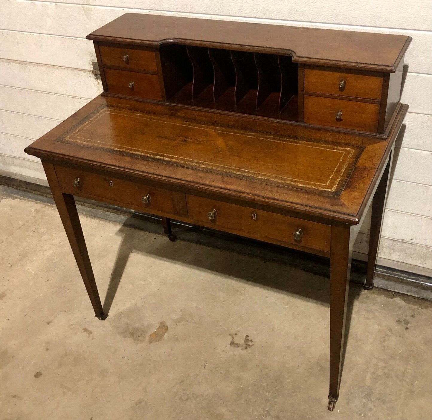 000762....Handsome Edwardian Mahogany Writing Desk ( sold )