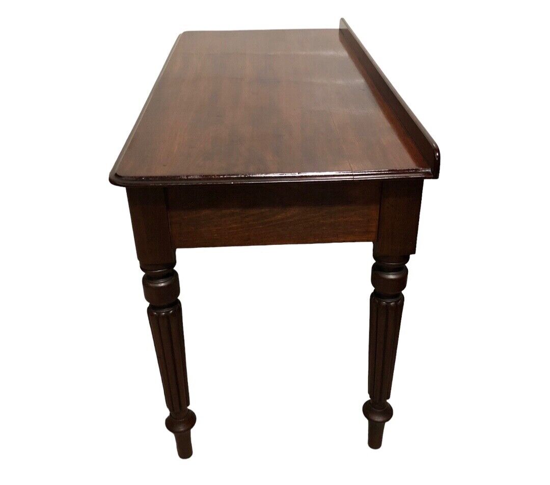 000756....Handsome Antique Mahogany Writing / Hall Table ( sold )