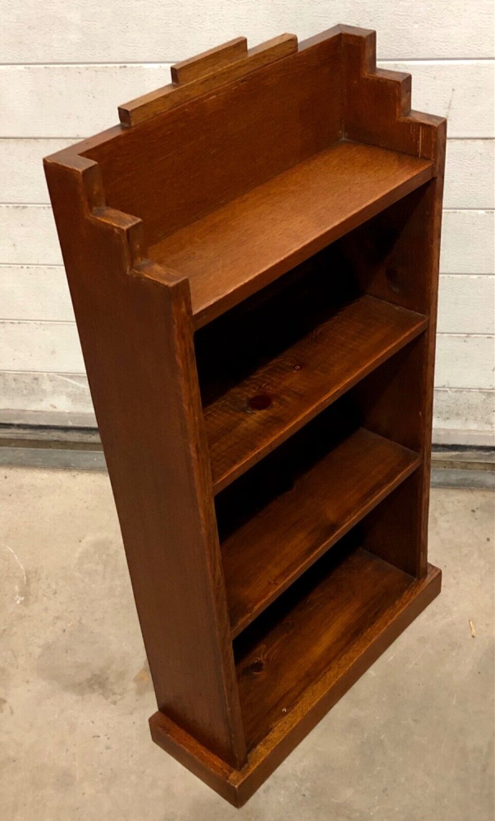 000758....Handsome Small Art Deco Bookcase / Bookshelf ( sold )