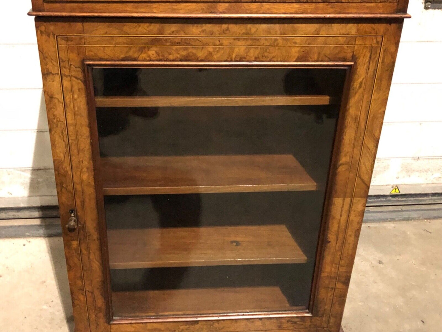 000773....Handsome Antique Walnut Pier Cabinet ( sold )