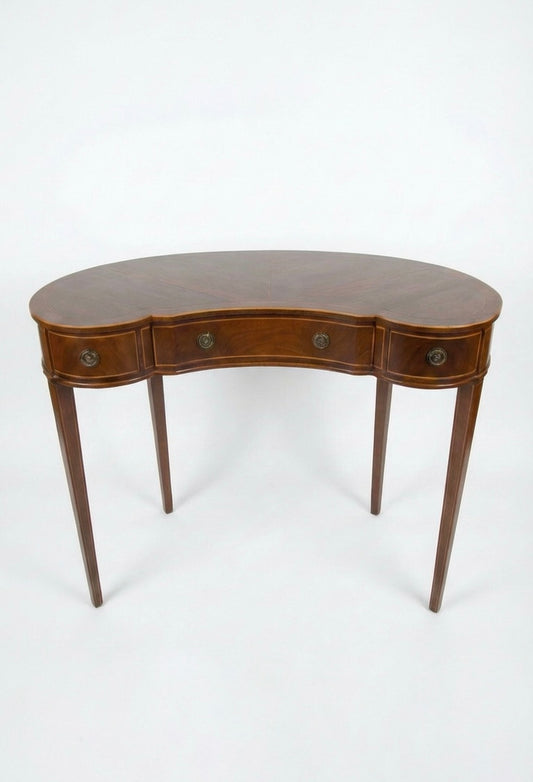 000546....Handsome Small Vintage Mahogany Table With Drawers ( sold )