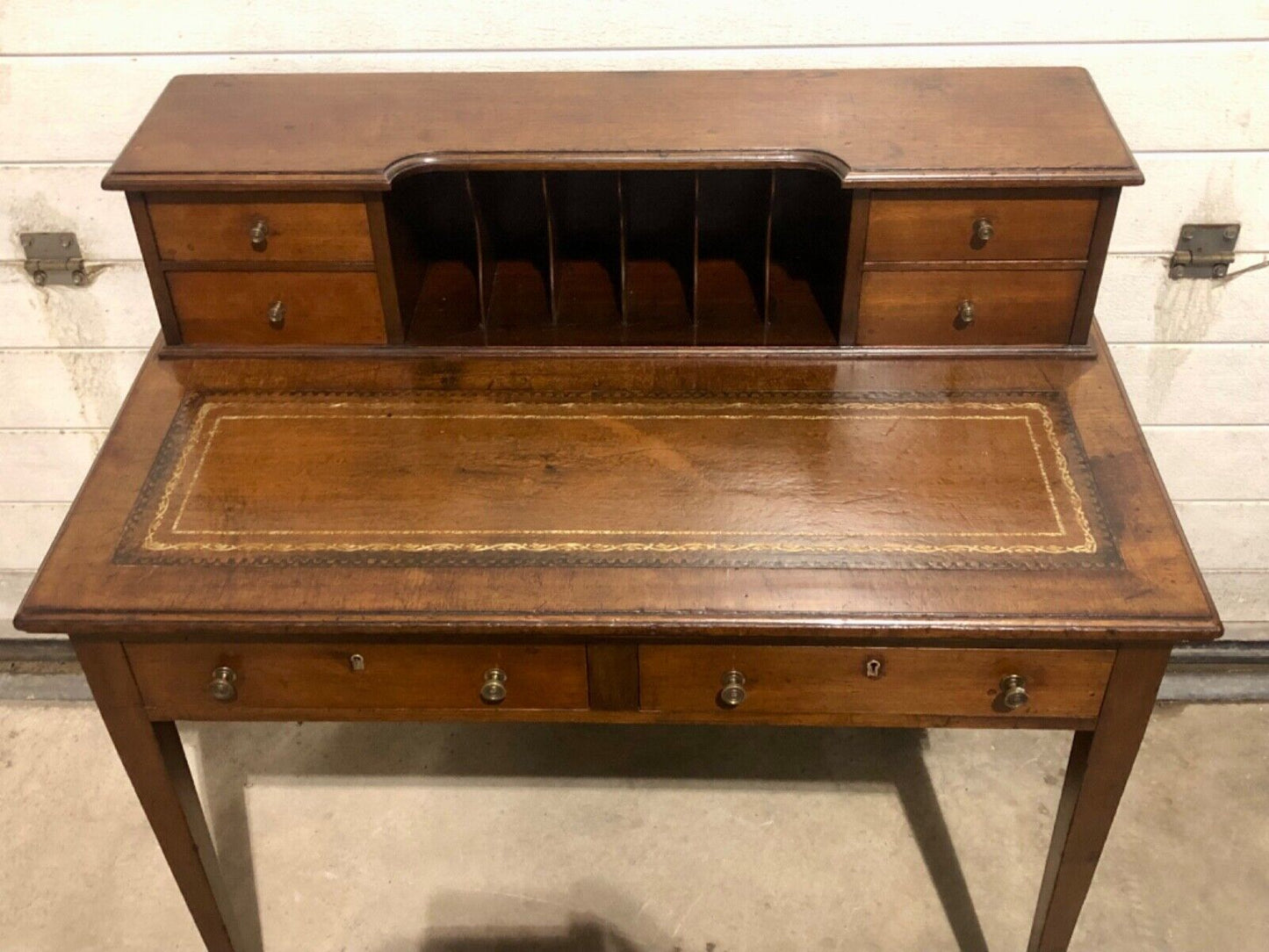 000762....Handsome Edwardian Mahogany Writing Desk ( sold )