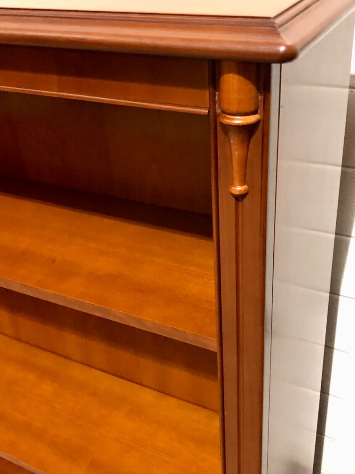000738....Handsome Vintage Stag Bookcase / Bookshelves ( sold )