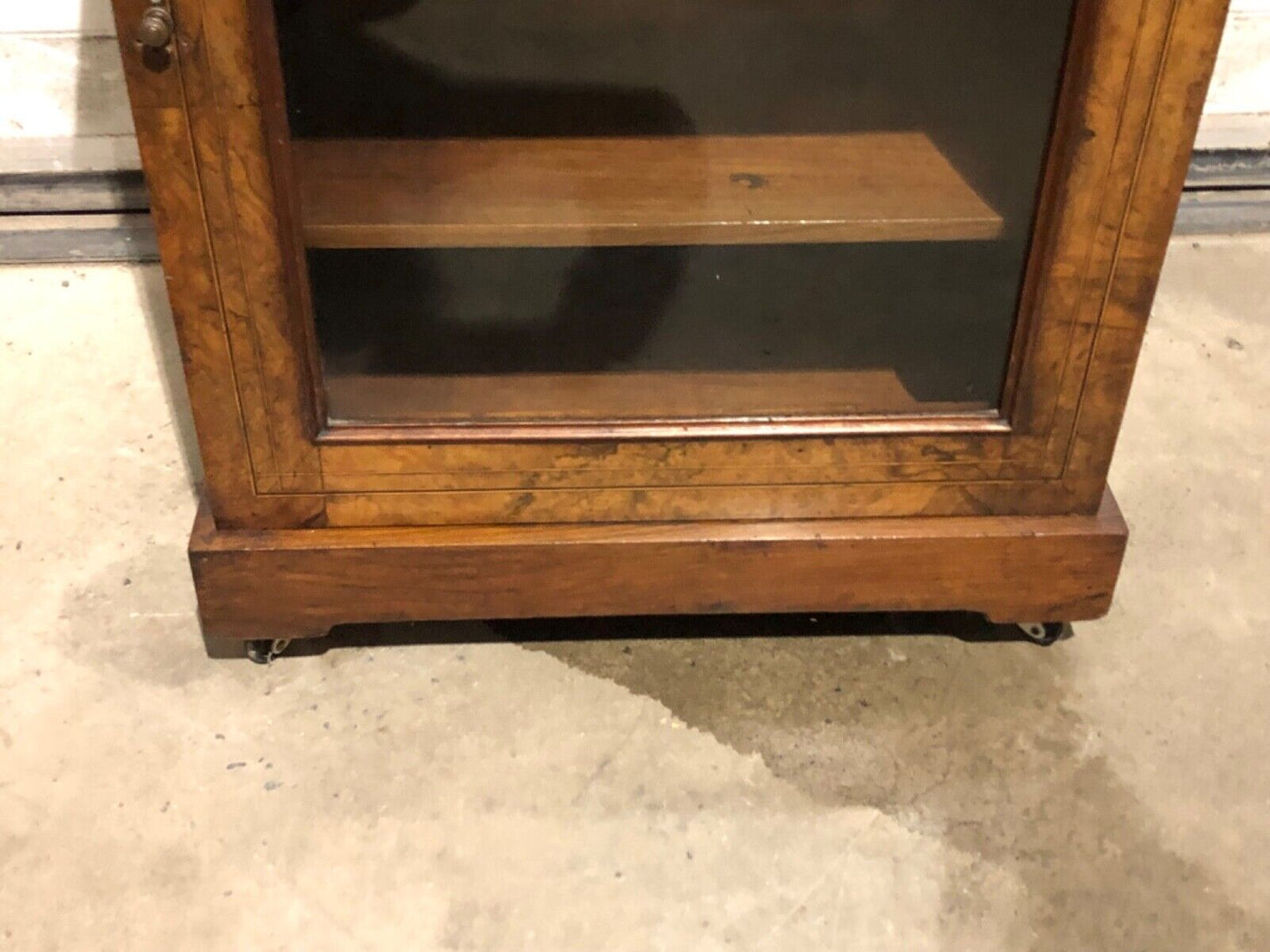 000773....Handsome Antique Walnut Pier Cabinet ( sold )