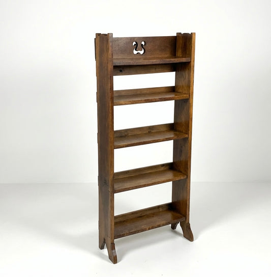 000549....Handsome Arts And Crafts Oak Bookcase ( sold )