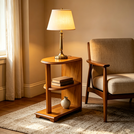 000499....Handsome Art Deco Side Or Lamp Table