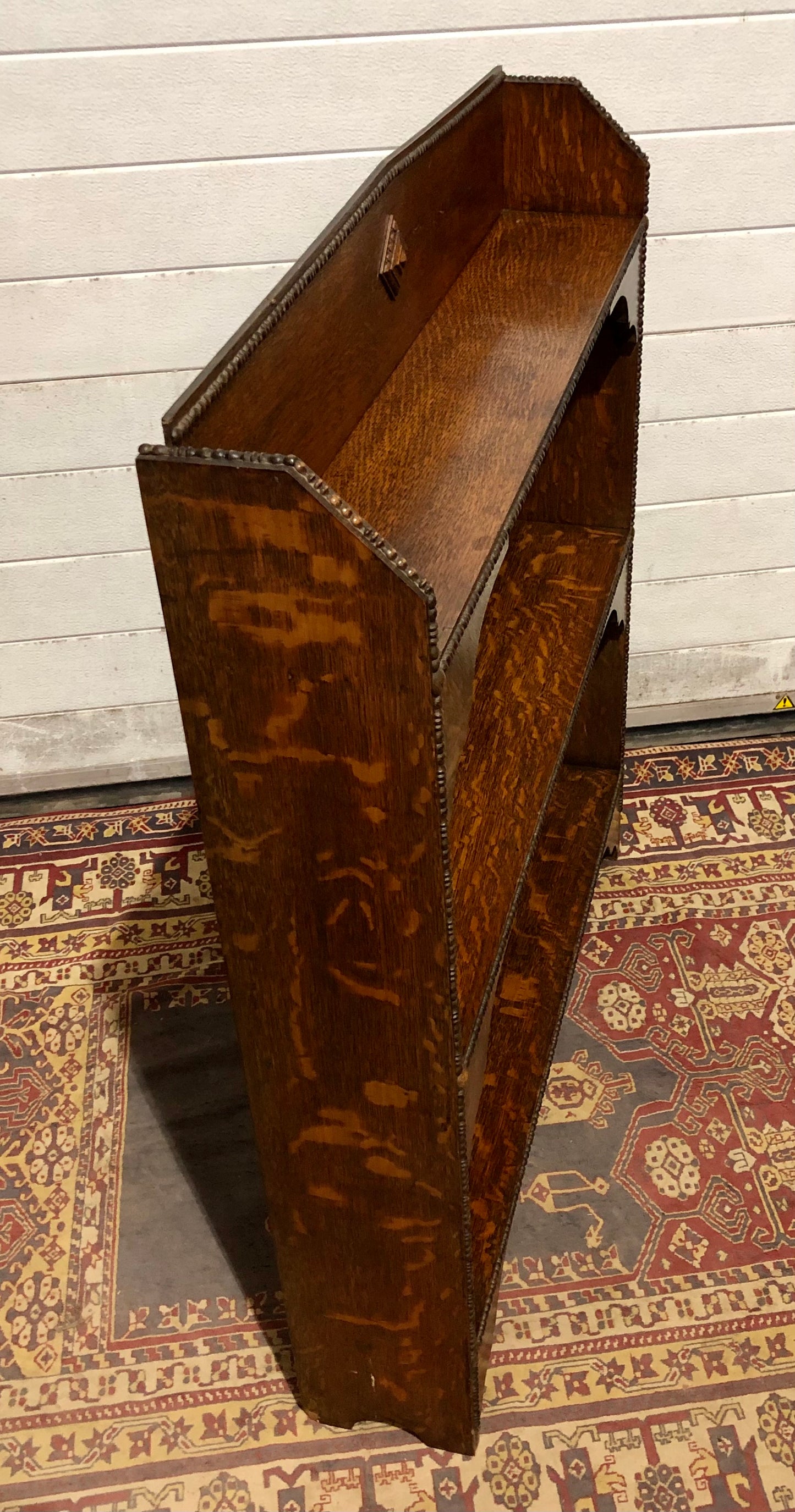 000567....Handsome Arts And Crafts Oak Bookcase ( sold )