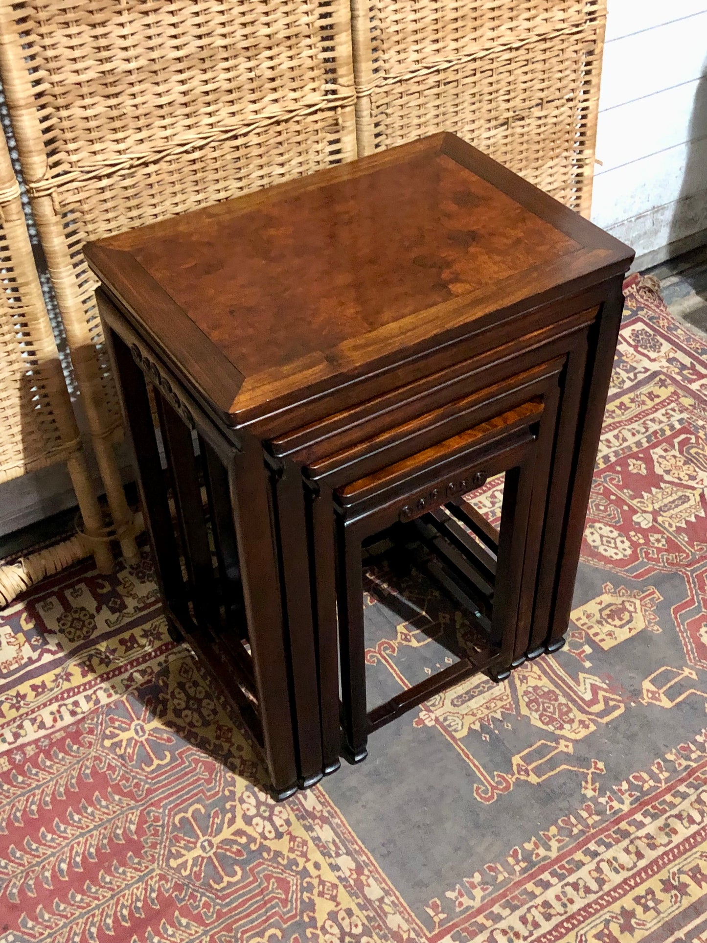 000564....Handsome Nest Of Oriental Tables ( sold )