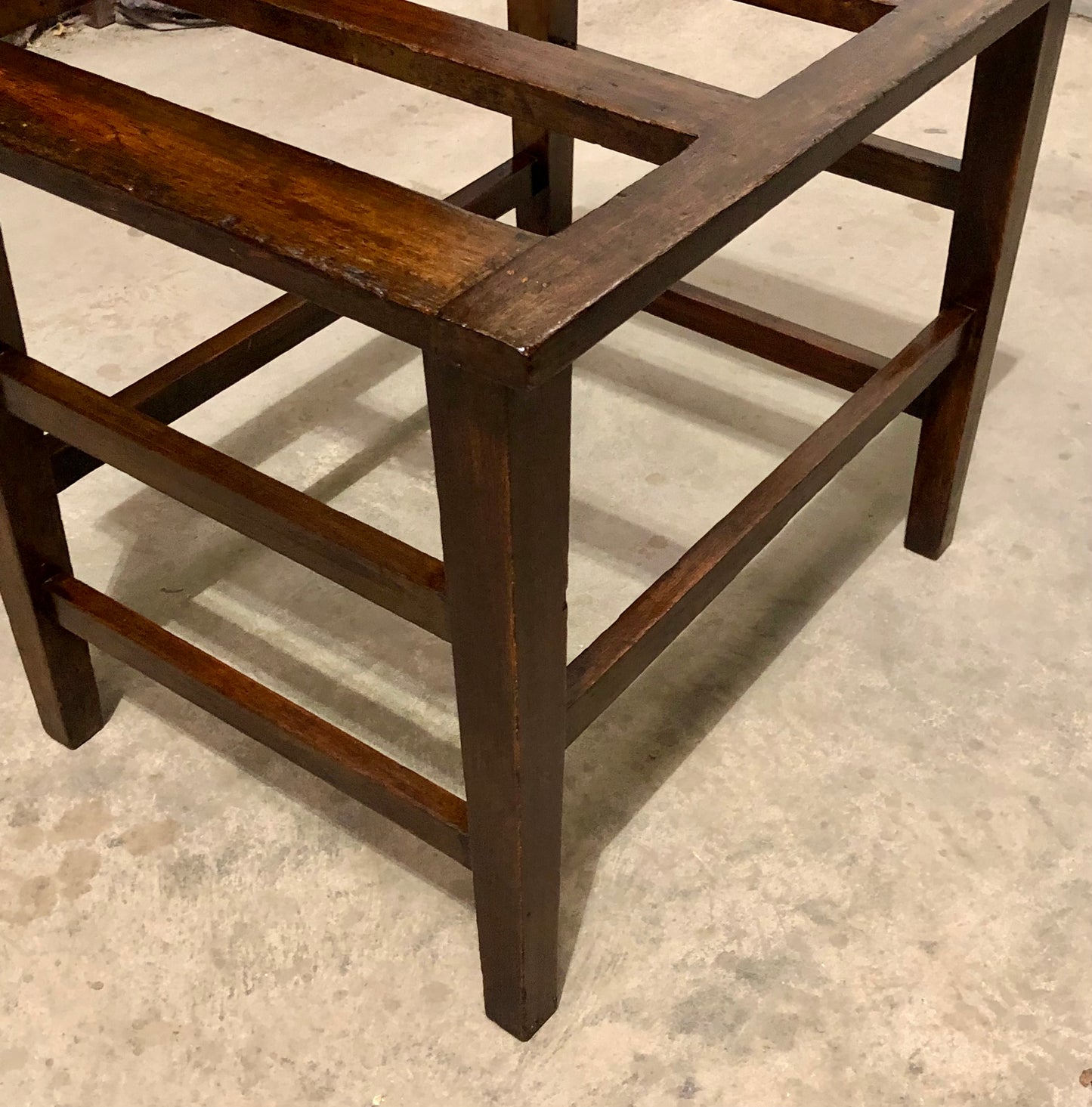000721....Two Vintage Luggage Racks / Suitcase Stands ( sold )