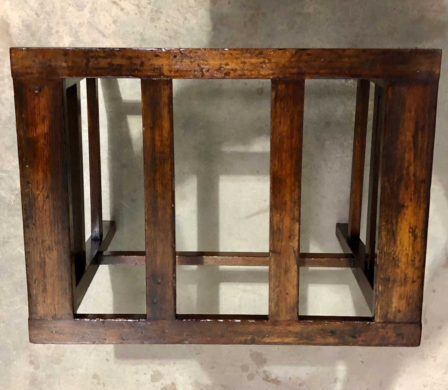 000721....Two Vintage Luggage Racks / Suitcase Stands ( sold )