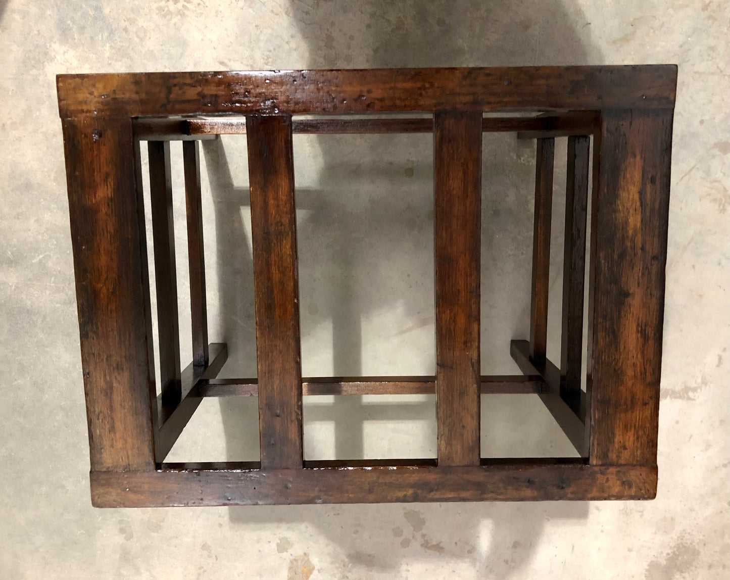 000721....Two Vintage Luggage Racks / Suitcase Stands ( sold )