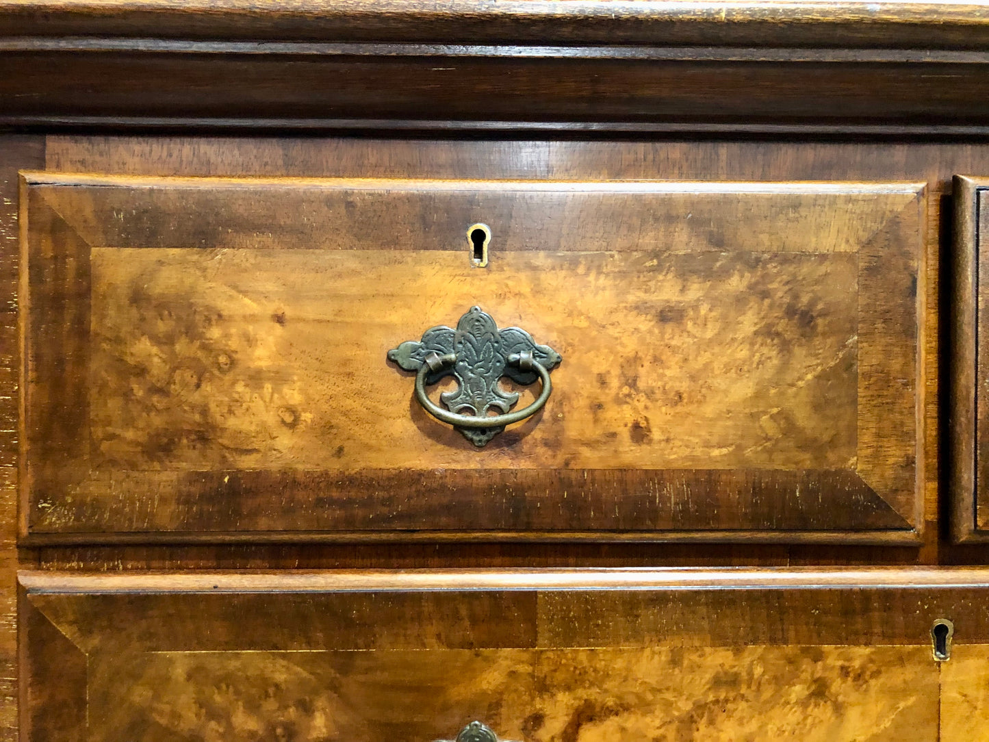000709....Handsome Large Vintage Walnut Tallboy Chest On Chest ( sold )