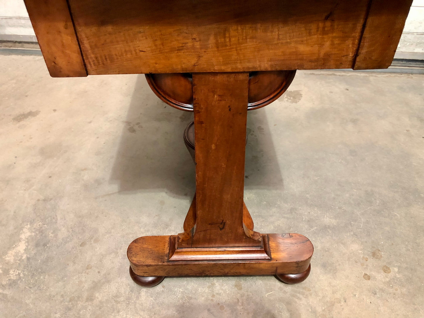 000708....Handsome Antique Mahogany Writing / Hall Table