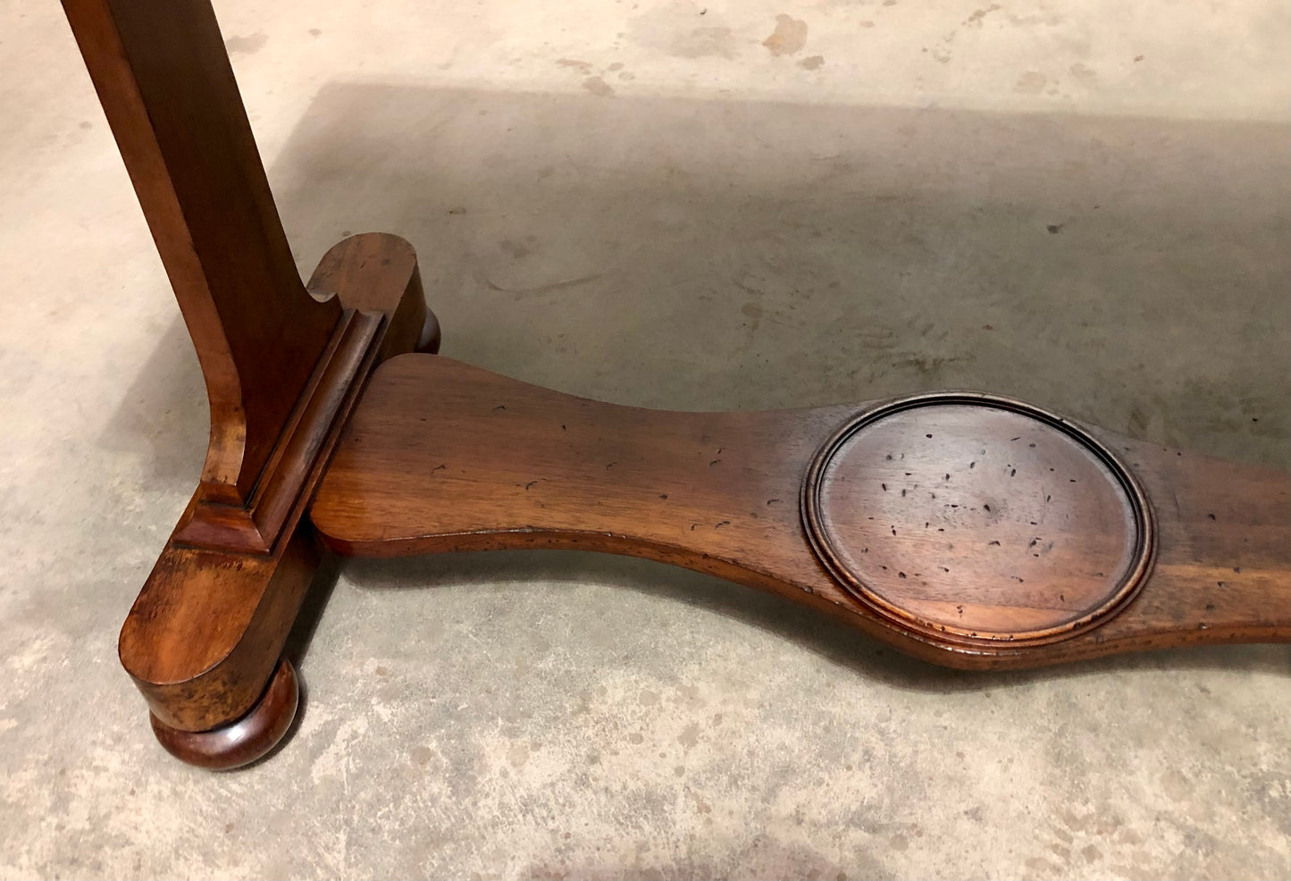 000708....Handsome Antique Mahogany Writing / Hall Table