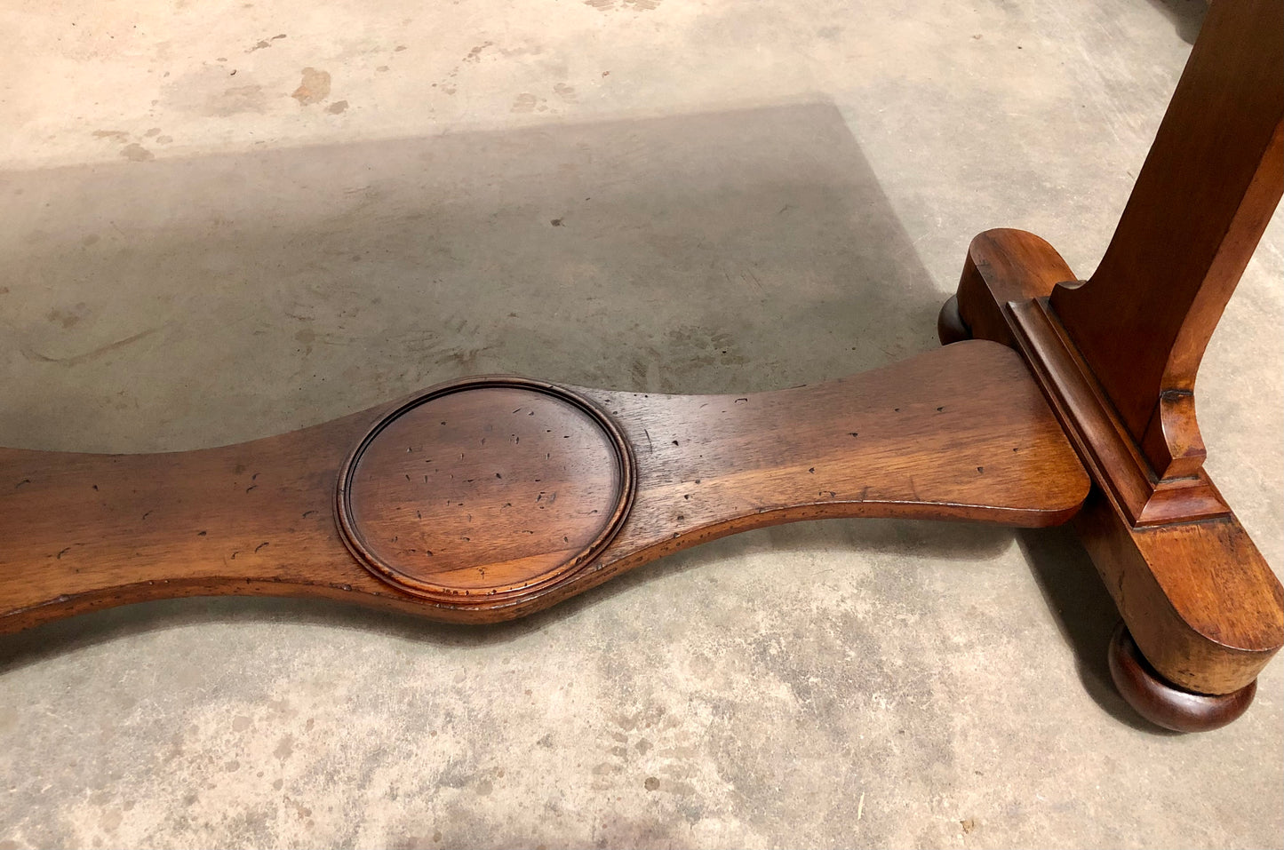 000708....Handsome Antique Mahogany Writing / Hall Table