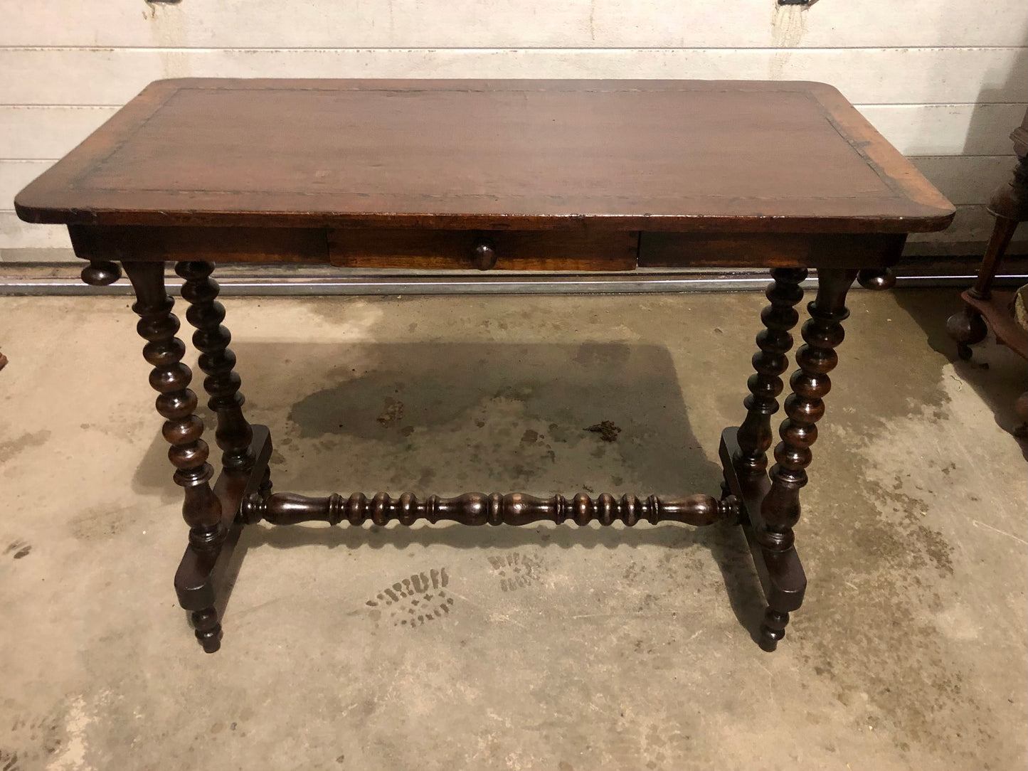 000704....Handsome Antique Writing / Hall Table