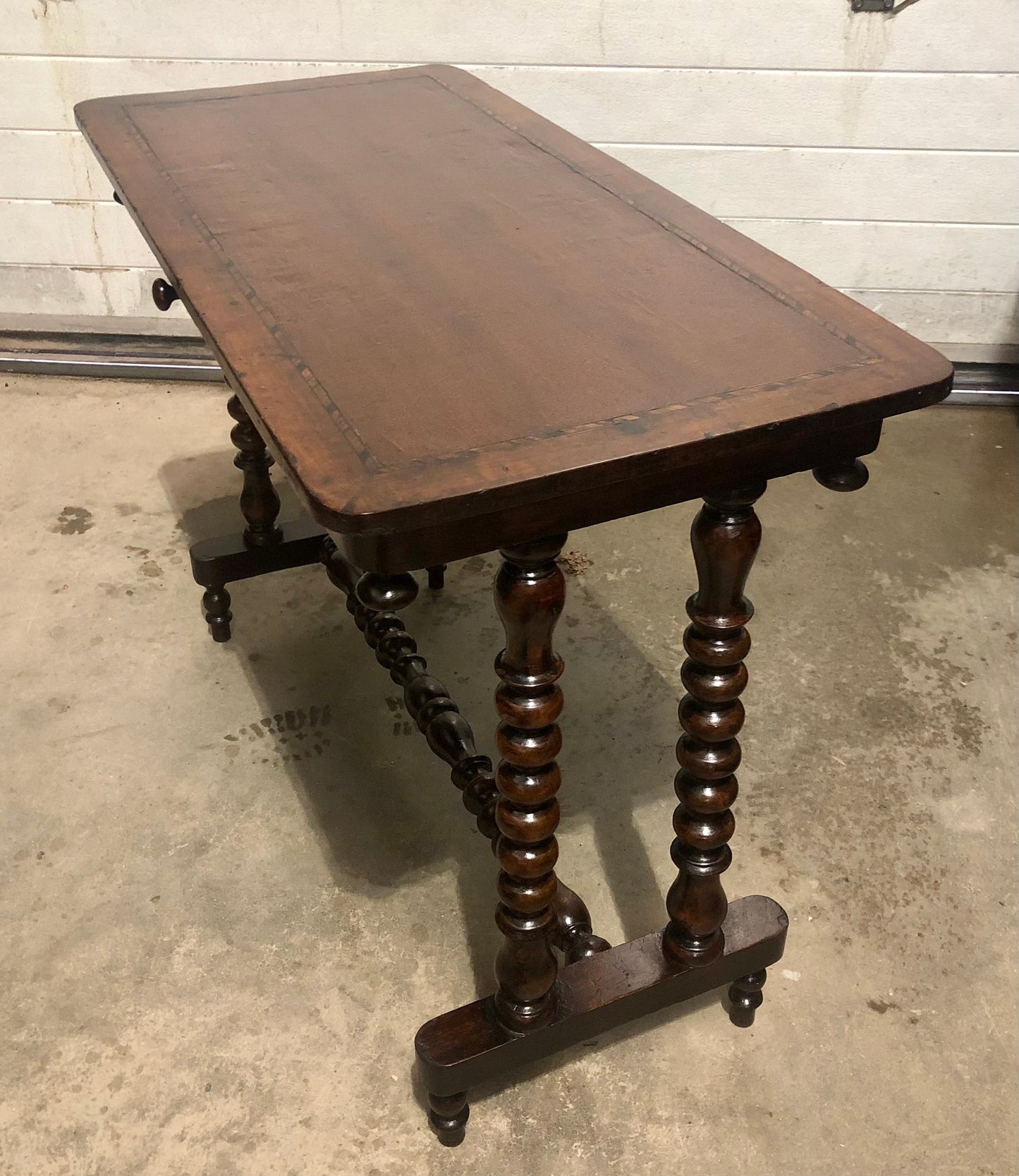 000704....Handsome Antique Writing / Hall Table