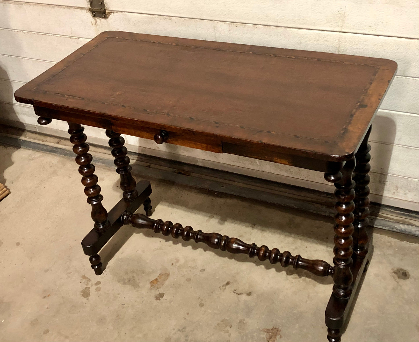000704....Handsome Antique Writing / Hall Table