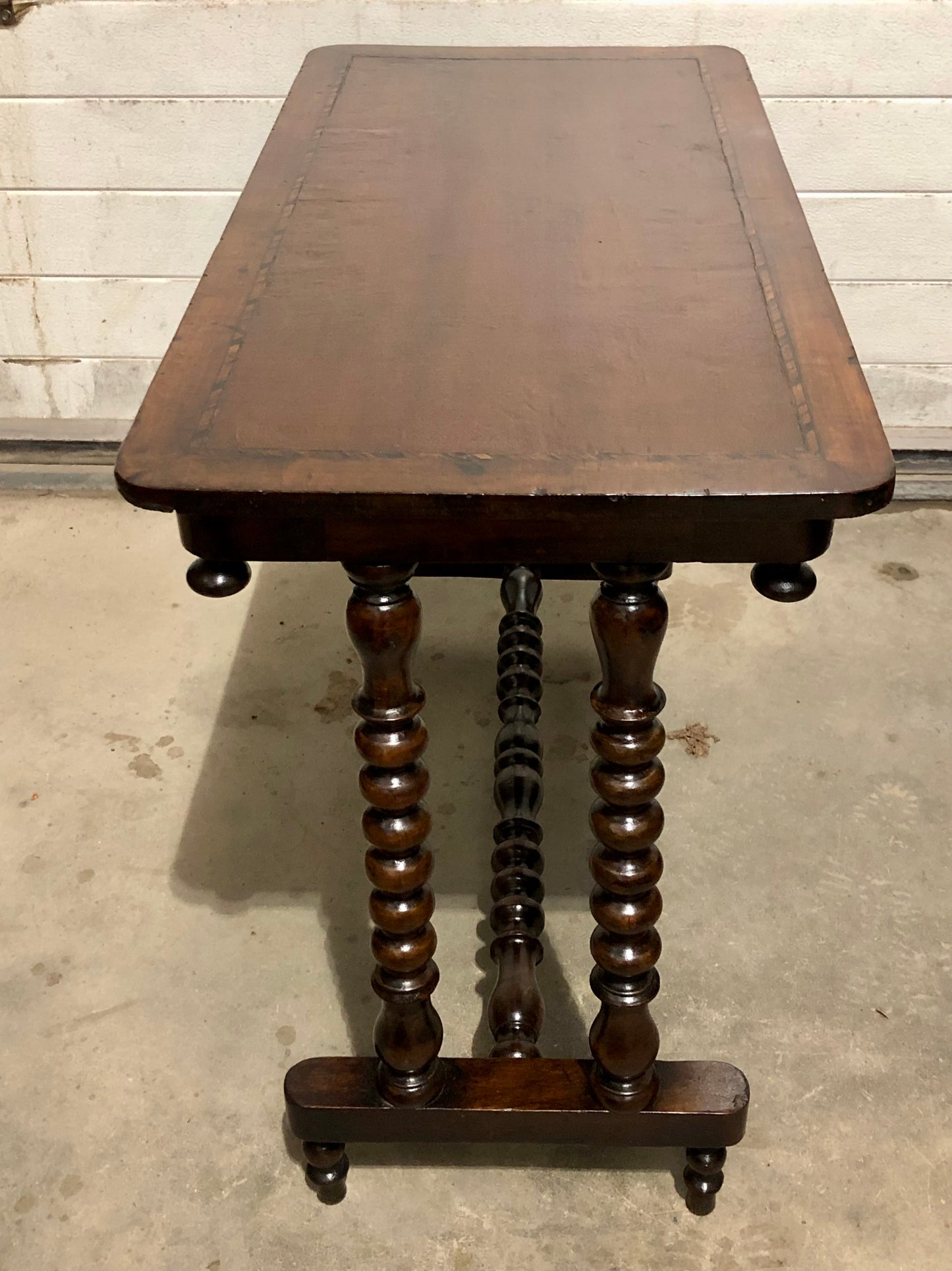 000704....Handsome Antique Writing / Hall Table