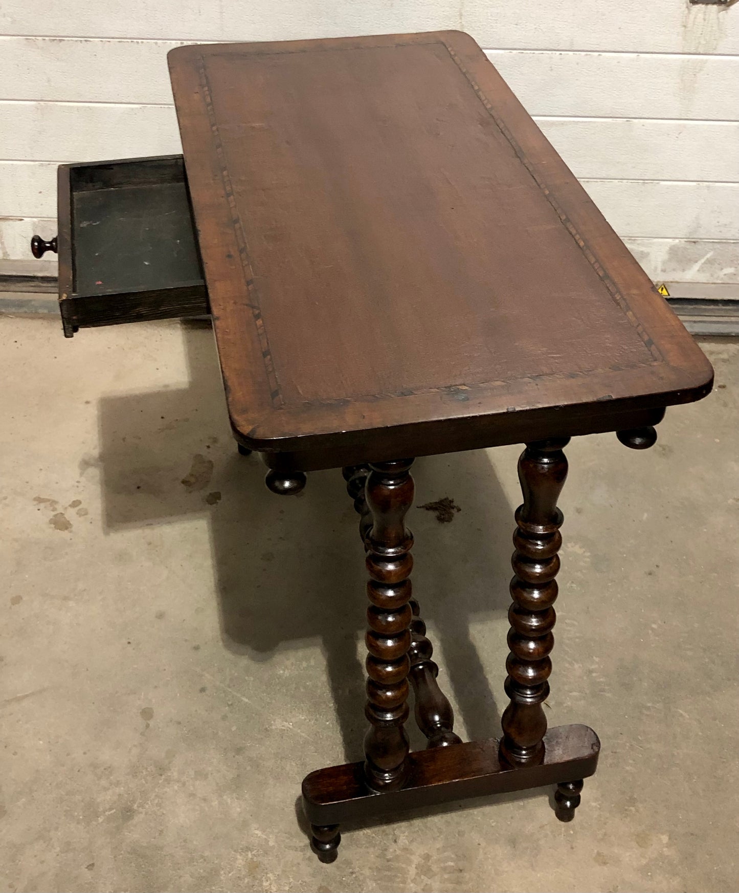 000704....Handsome Antique Writing / Hall Table