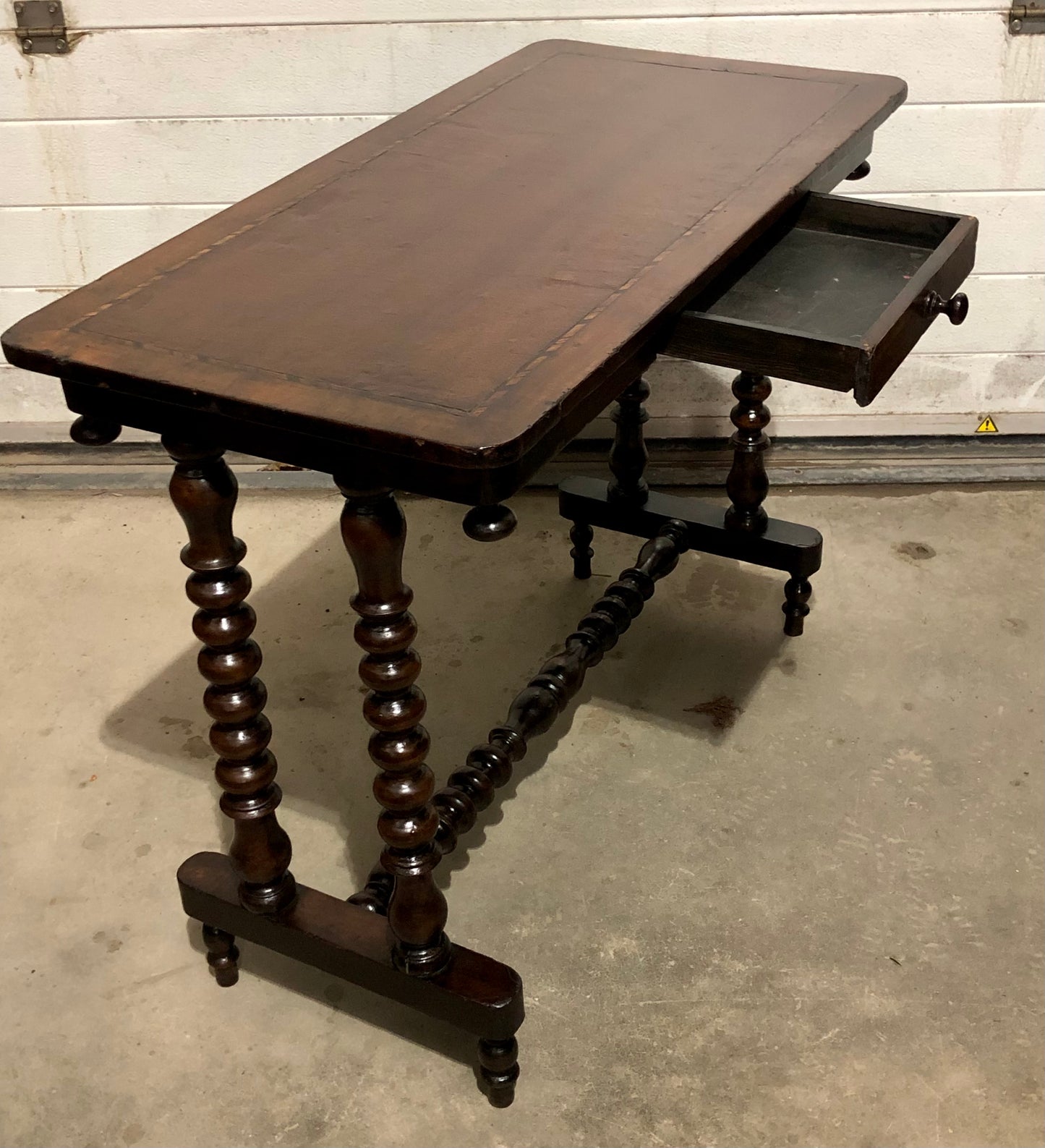 000704....Handsome Antique Writing / Hall Table
