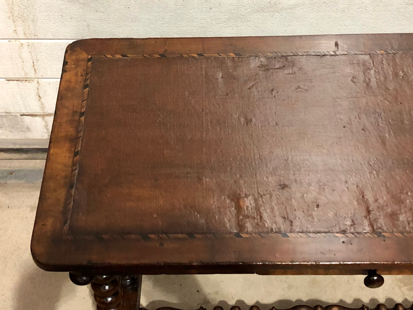 000704....Handsome Antique Writing / Hall Table