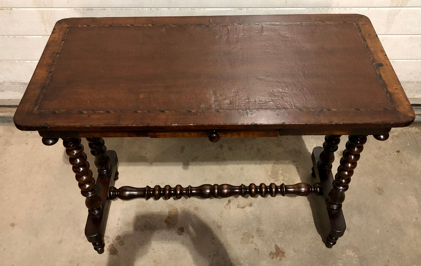 000704....Handsome Antique Writing / Hall Table