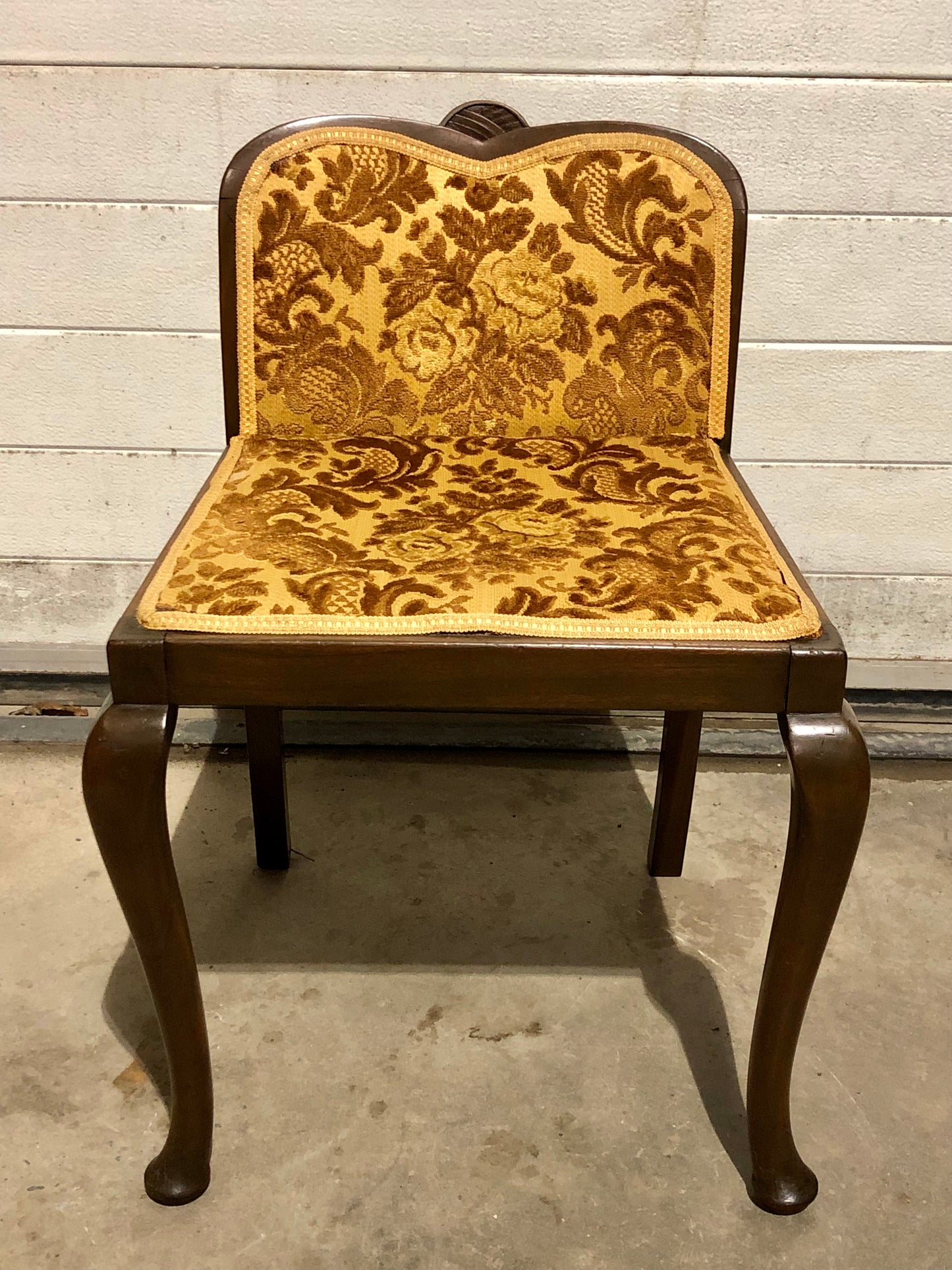 000703....Art Deco Mahogany Dressing Stool