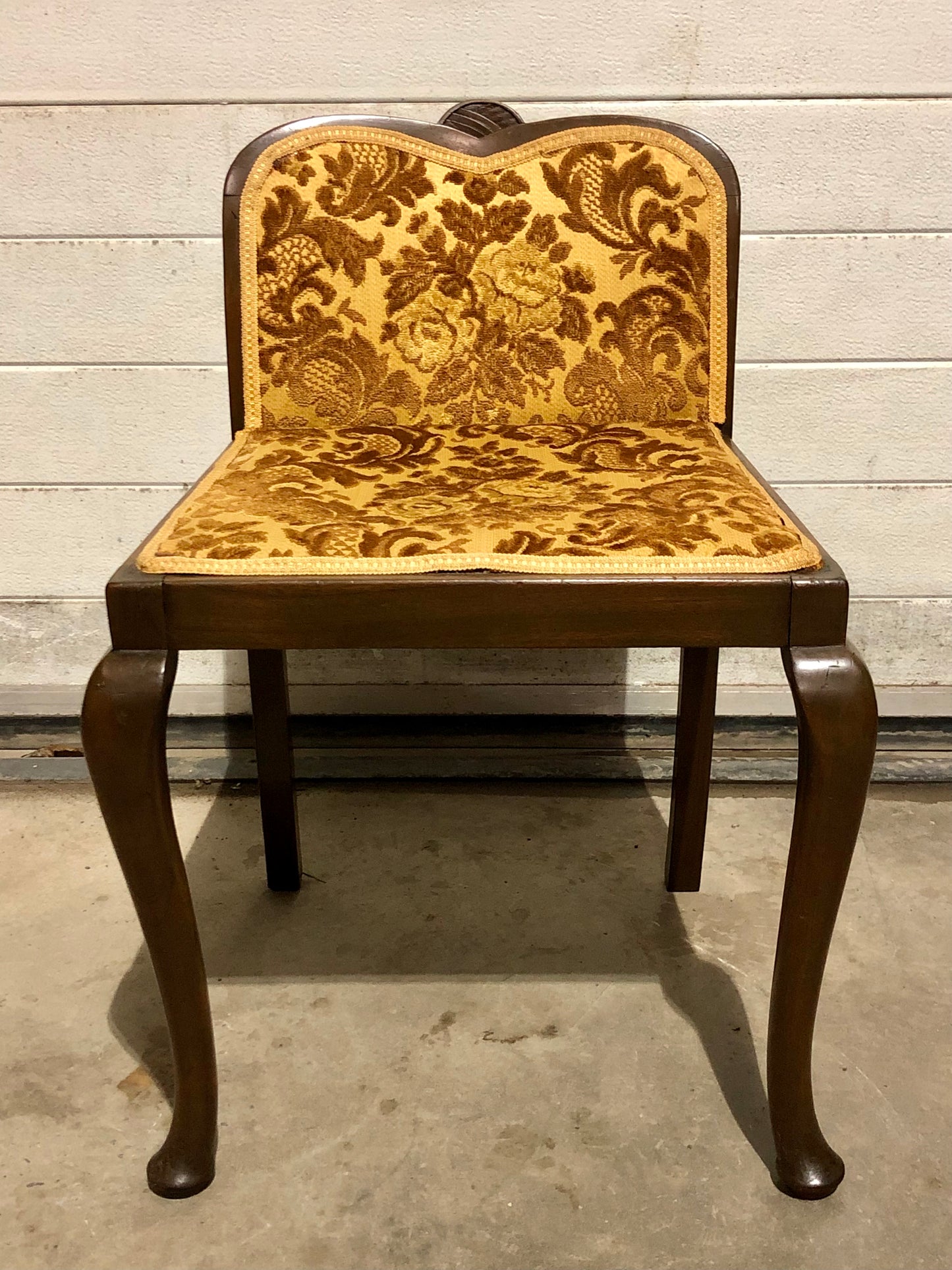 000703....Art Deco Mahogany Dressing Stool