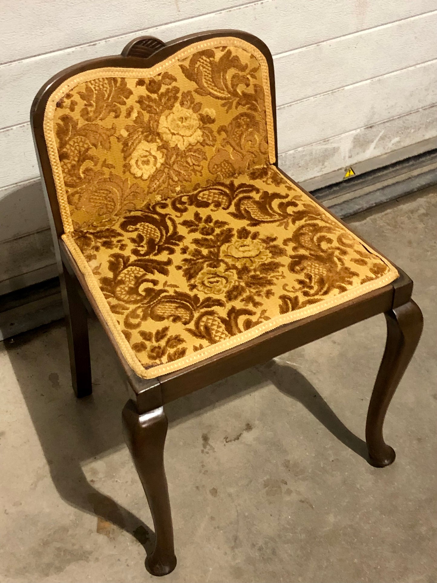 000703....Art Deco Mahogany Dressing Stool