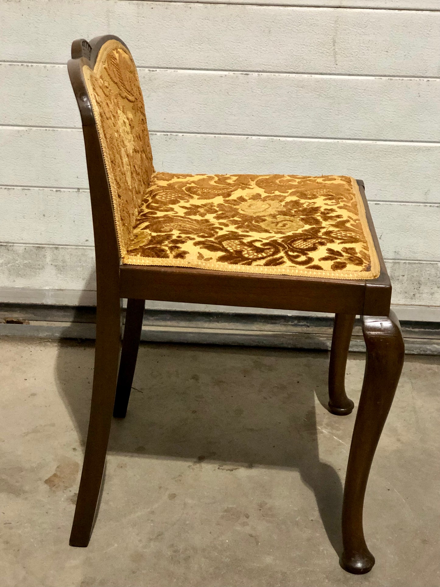 000703....Art Deco Mahogany Dressing Stool