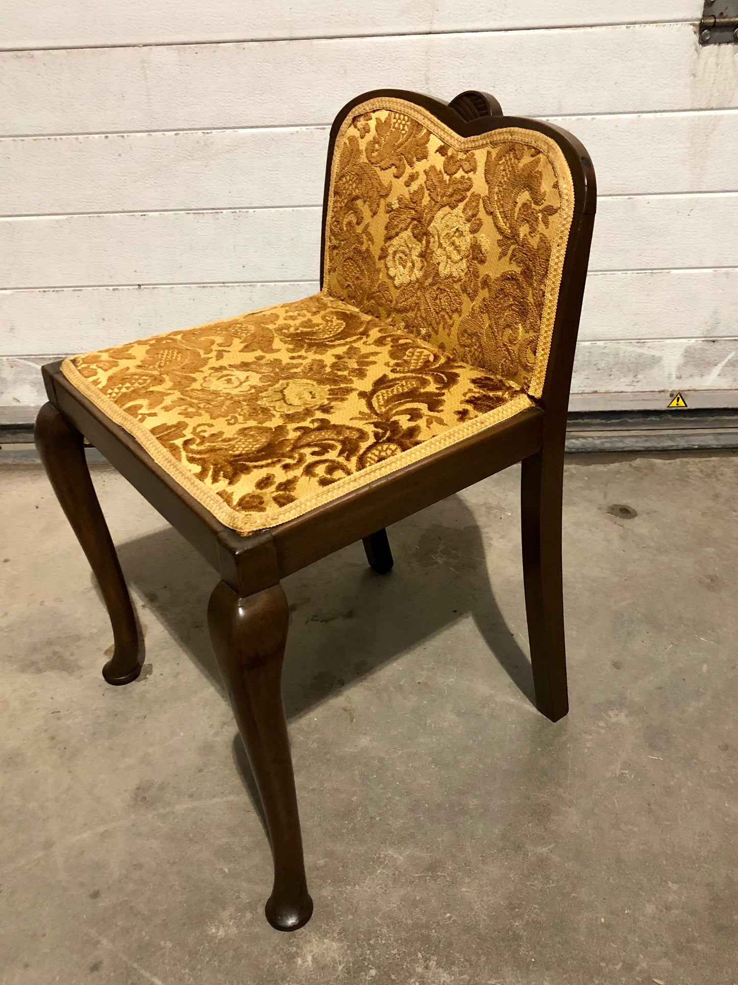 000703....Art Deco Mahogany Dressing Stool