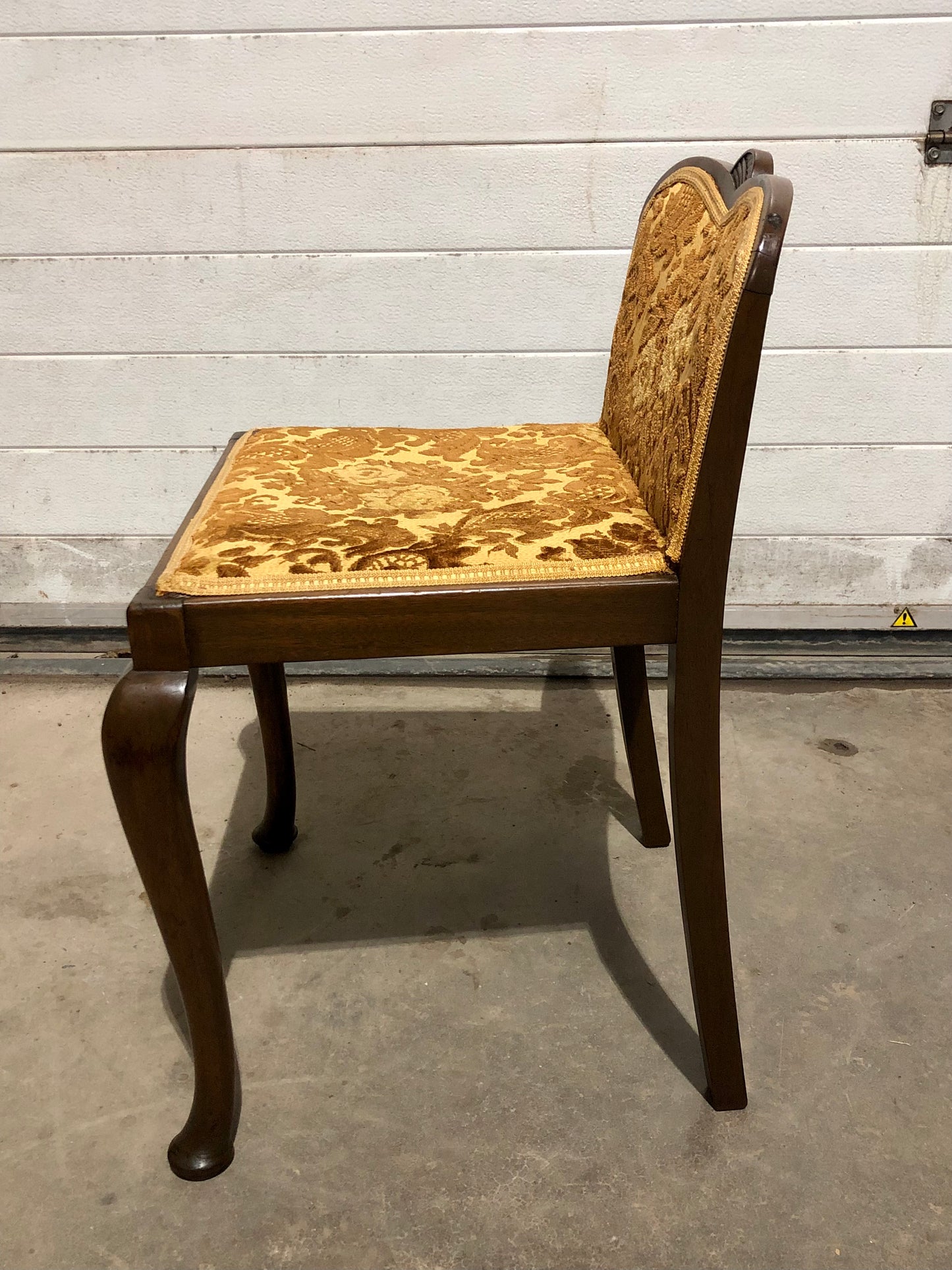 000703....Art Deco Mahogany Dressing Stool