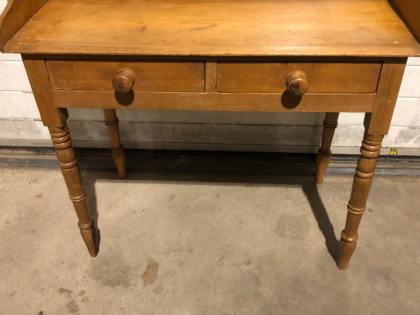 000694....Handsome Antique Pine Washstand / Desk