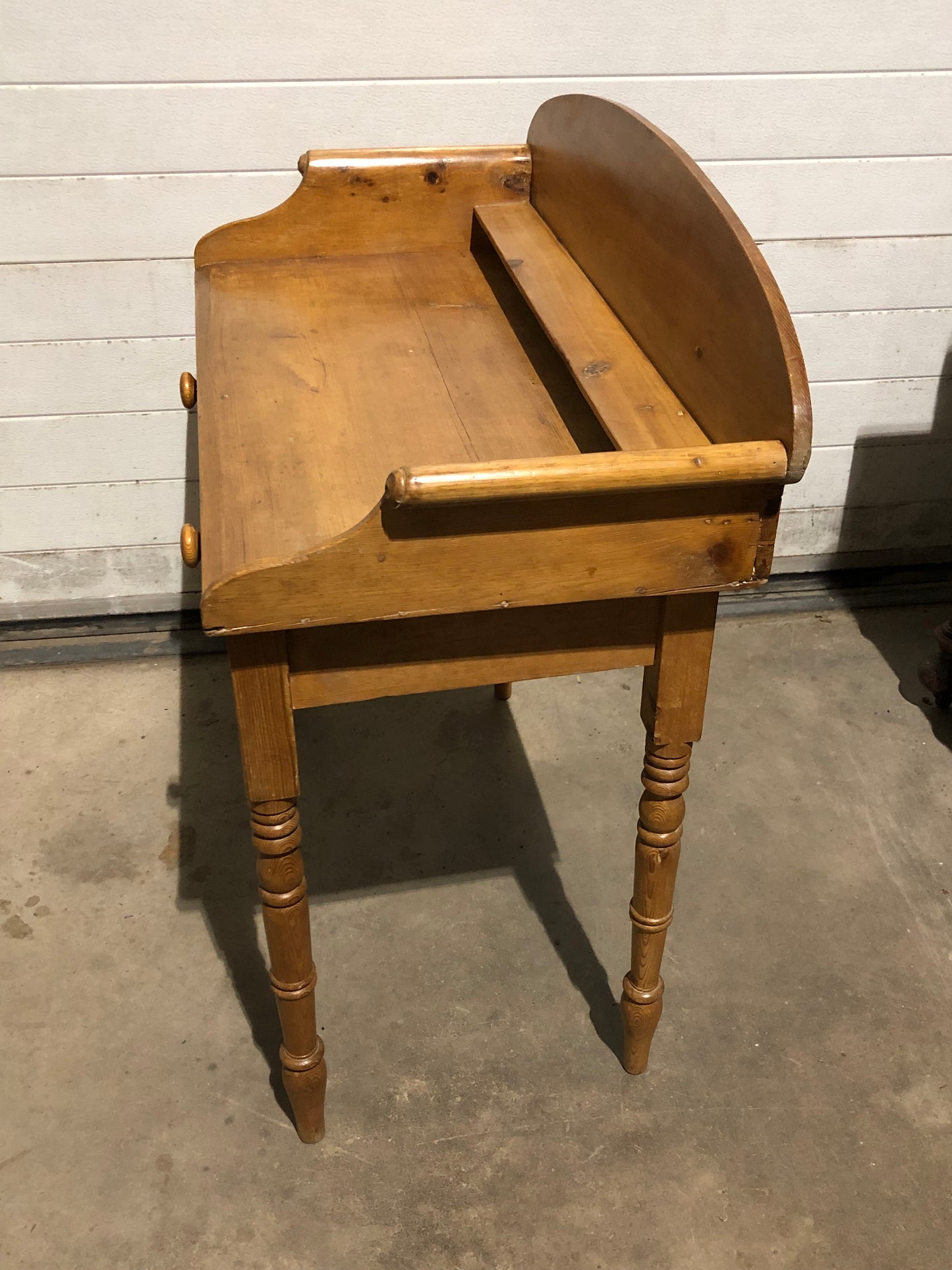 000694....Handsome Antique Pine Washstand / Desk