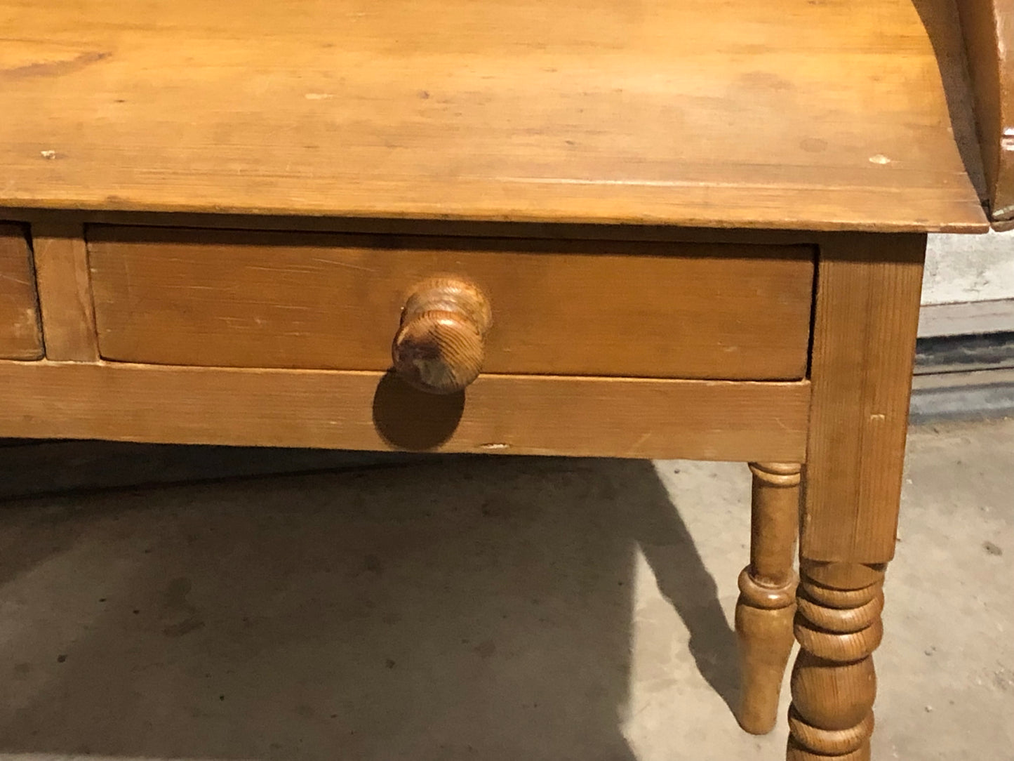 000694....Handsome Antique Pine Washstand / Desk