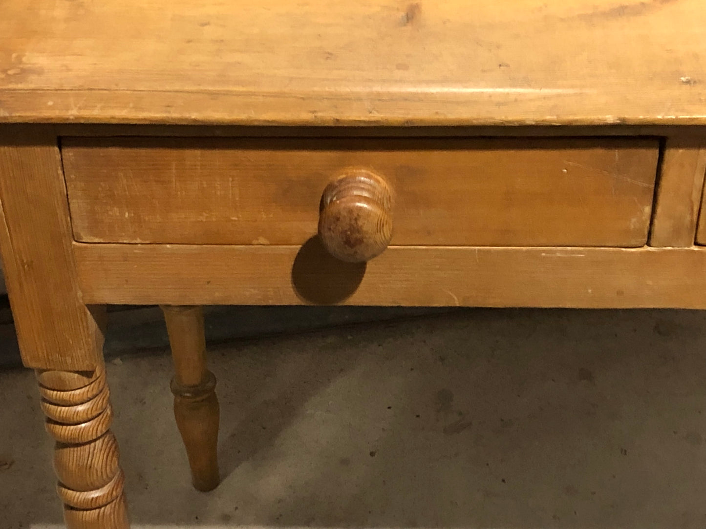 000694....Handsome Antique Pine Washstand / Desk