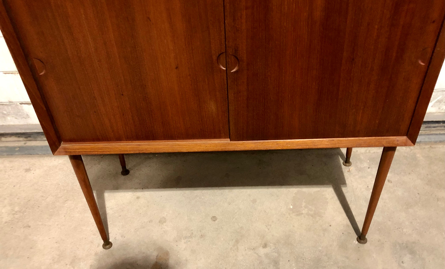 000688....Handsome Danish teak Retro Cabinet With Sliding Doors ( sold )