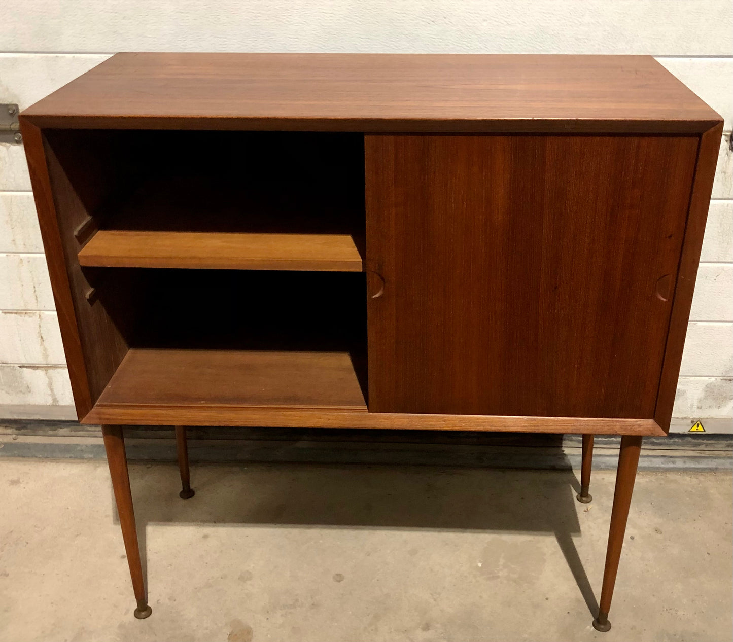 000688....Handsome Danish teak Retro Cabinet With Sliding Doors ( sold )
