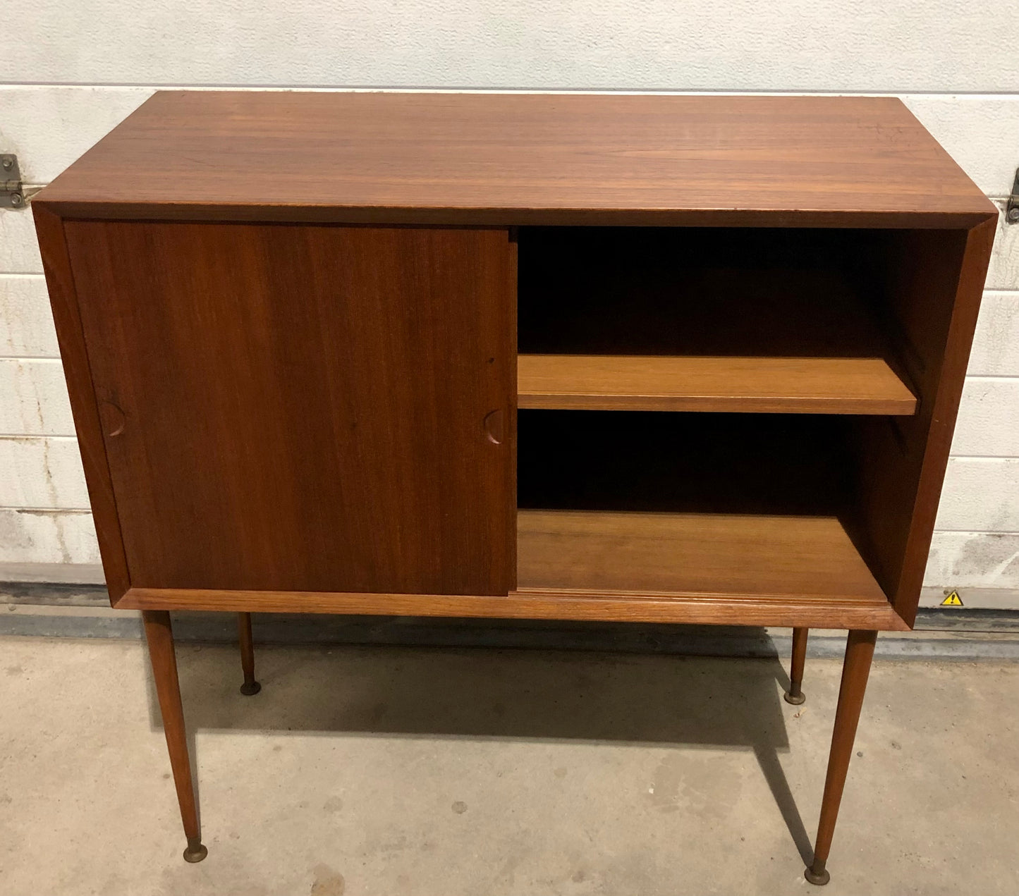 000688....Handsome Danish teak Retro Cabinet With Sliding Doors ( sold )